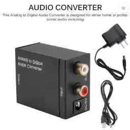 TECHGEAR Optical Coax RCA Toslink Audio Sound Adapter Adaptor for TV for Xbox Toslink Audio Sound Adapter Internal Sound Card-24