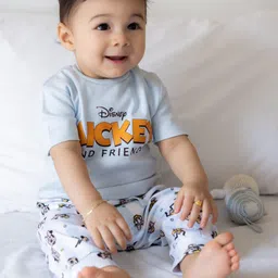Nap Chief Kids Mickey & Friends Printed Pure Cotton Night Suit-image-30