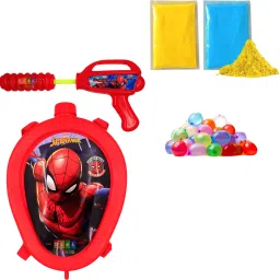 Spiderman Mask Pichkari Tank Holi Water Pressure Pichkari Back Pack Tank Water Gun-15
