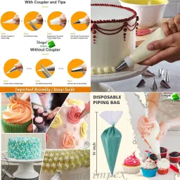 unique impex cake baking set combo + cake making materials + cake baking tools combo set Kitchen Tool Set image 2