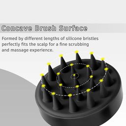 Getmecraft Shampoo Brush & Scalp Scrubber For Dandruff Removal image 3