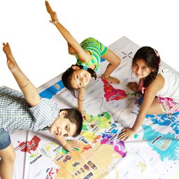 Cocomoco Kids Hop Around the World - Giant World Map Twister Game-image-10