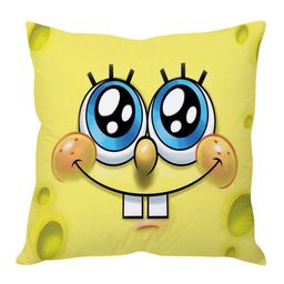 Stybuzz SpongeBob Face Cartoon Cushion Cover Yellow - FCC00015-12