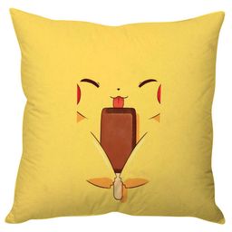 Stybuzz Pikachu Face Cushion Cover - Yellow-26