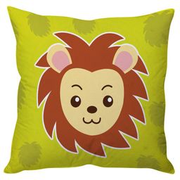 Stybuzz Cute Lion Cushion Cover - Green-image-66