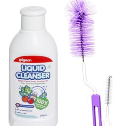 Pigeon - Bottle & Nipple Brush and Liquid Cleanser 200 ml-12