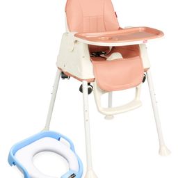 Babyhug Premium Potty Seat - Blue AND Babyhug 3 in 1 Comfy High Chair - Brown-7