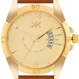 Killer Men Textured Dial & Leather Regular Style Straps Analogue Watch KLMO104D image 4