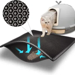 22.8 * 17.3 inch Cat Litter Mat Waterproof EVA Material, Durable and Washable Cat, Dog Pet Mat-image-52