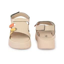knoos Colourblocked Open Toe Flatform Heels With Backstrap image 5