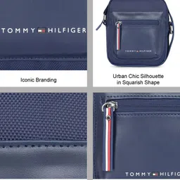 Tommy Hilfiger Textured Structured Crossbody Sling Bag image 3