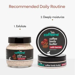 MCaffeine Coffee Body Butter with Berries for Deep Moisturization & Smooth Skin 100 g image 5
