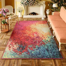 Multicolor Polyester Carpet-8