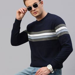 KOFFY Striped Pullover Pure Cotton Sweatshirt-image-31