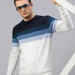 KOFFY Colourblocked Pullover Pure Cotton Sweatshirt-image-66