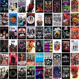 54 Rock Band Posters – A Mix of Timeless Classic and Modern Music Icon Vinyl-15
