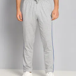 Athleisure Men Grey Solid Smart Tech Easy Stain Release Track Pants Men Solid Grey Track Pants-picture-21