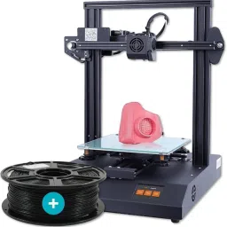 ET4 Pro 2021 Upgrade High Precision 3D Printer The newly Upgraded Auto-levelling & Filament Detection Quick assembly & full-color touch screen 8GB TF Card Unibody Aluminum Frame Automated Bed Levelling Printingsize: 220*220*250mm with PLA Black Open Source Filament 3D Printer 3D Printer-11