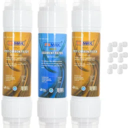 Pre & Post Carbon & Sediment Filter Set with elbow for all Water Purifier Solid Filter Cartridge-12