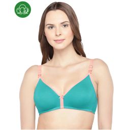 Inner Sense Organic Cotton Antimicrobial Nursing Bra - Blue-picture-5