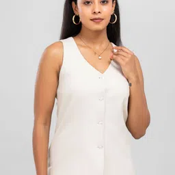D'Almirah V-Neck Slim-Fit Waistcoat-55