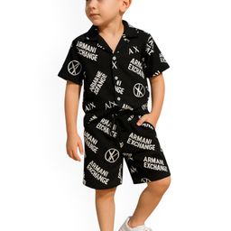 FASHION GRAB Printed Short Sleeves Shirt & Shorts Clothing Set-image-24
