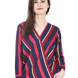 MALLORY WINSTON Women Self Design V-Neck Wrap Top-picture-38
