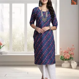 HERE&NOW Pack Of 2 Women Ethnic Motifs Printed Crepe Kurta-image-34