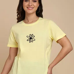 Adyavastram Women Typography Printed Extended Sleeves T-shirt-picture-9