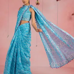 KALINI Leheriya Embroidered Leheriya Saree-picture-58