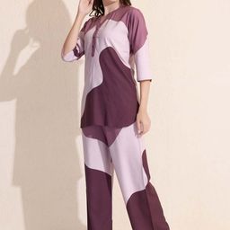 Arela Abstract Printed Tunic & Trousers Co-Ord Set image 2