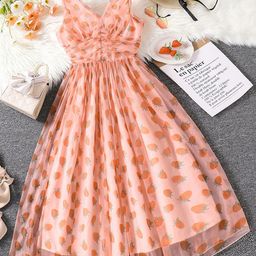 INCLUD Girls Printed Fit & Flare Midi Dress-image-15