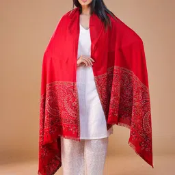 SWI Stylish Women Ethnic Motifs Woven Design Shawl-image-30