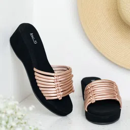 Inc 5 Women Striped Wedge Sandals-52