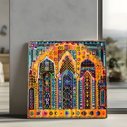 RANDOM Multicoloured 1 Piece Canvas Abstract Wall Paintings image 5