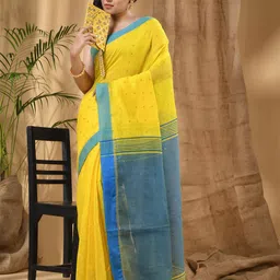 DESH BIDESH Woven Design Taant Saree-image-55