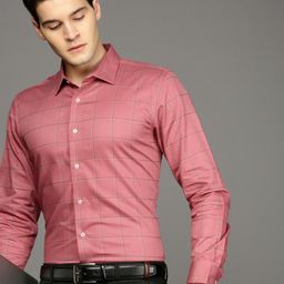 Independence Men Comfort Slim Fit Windowpane Checks Checked Casual Shirt-image-71