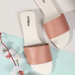 CORSICA Women Solid Leather Casual Open Toe Flats with Laser Cuts-6
