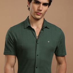 HIGHLANDER Men Slim Fit Opaque Checked Casual Shirt-image-38