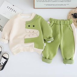 hopscotch 2-Pc Dino Applique Jogger Set-picture-25