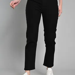 IZEL Women Straight Fit Low Distress Stretchable Jeans-image-13