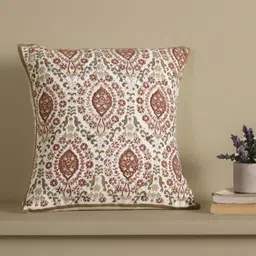 Peepul Unisex Tree Rust Ethnic Motifs Square Cushion Covers-12