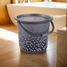 Kuber Industries Black & White Abstract Printed Bucket-18 Litres-image-60