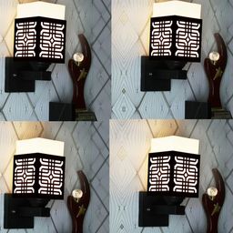 Gojeeva Brown Wood Square Wall Lamps-picture-13