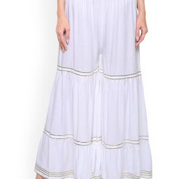SRISARAS Women Solid Regular Fit Mid-Rise Trousers-image-61