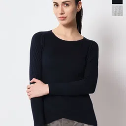 appulse Women 2 Drop-Shoulder Sleeves Cut Outs Slim Fit T-shirt-picture-36
