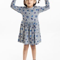 Reedoo Print Fit & Flare Dress-58