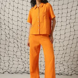 Hubberholme Self Design Pure Cotton Shirt With Trouser-25