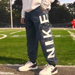 styzon Men Loose Jogger Mildly Distressed Jeans-image-85