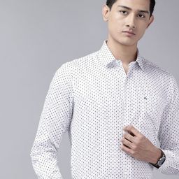 Arrow Manhattan Slim Fit Micro Ditsy Printed Pure Cotton Formal Shirt-picture-46